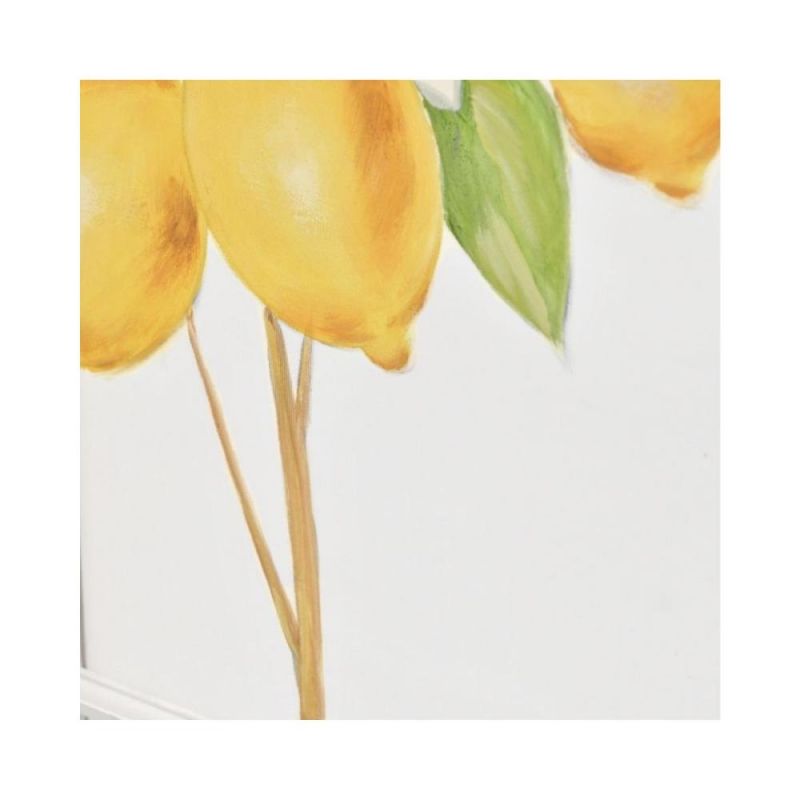 Tablou din lemn de brad si plastic 39x99 cm Lemons Antique Inart