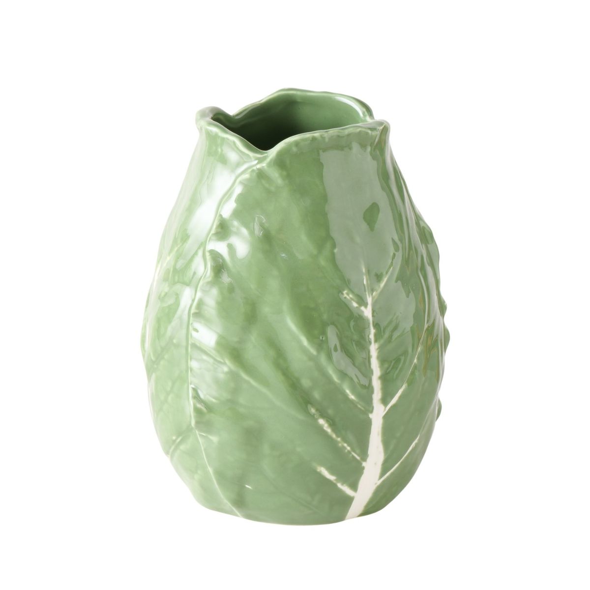 Vaza verde ceramica 13,5 cm Cabbage Boltze