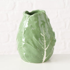 Vaza verde ceramica 13,5 cm Cabbage Boltze