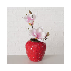 Vaza rosie din ceramica 16 cm Strawberry Boltze